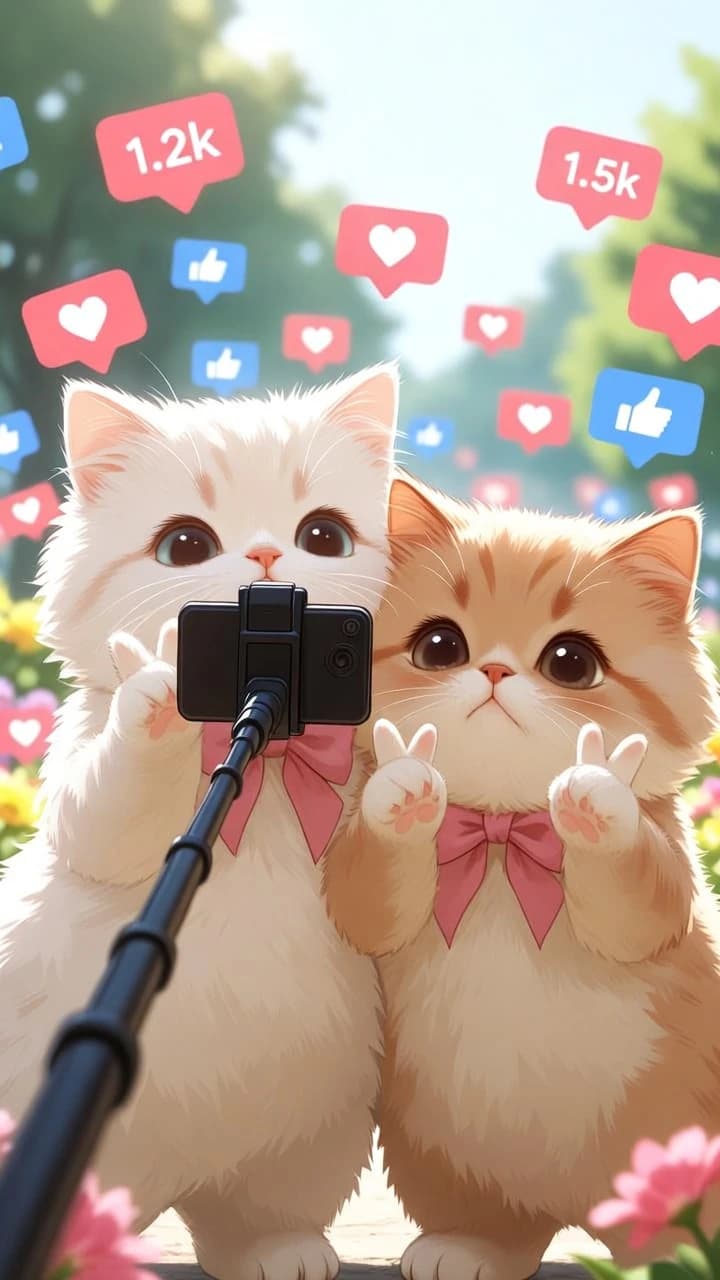 고양이 팔불출냥