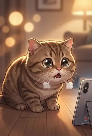 고양이가 캑캑거리는데 아무것도 안 나와요
