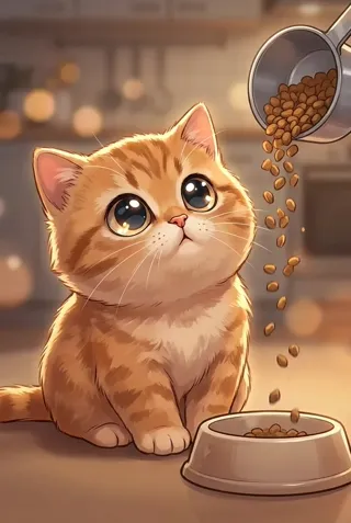 고양이 사료, 하루에 얼마나 몇 번?