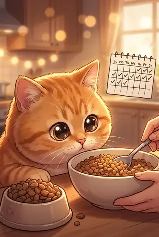 고양이 사료 바꾸는 법 (7일 법칙)