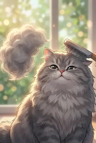 고양이 털갈이 시즌 생존법