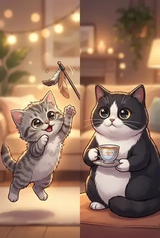 아기 고양이 vs 성묘, 어떤 입양이 좋을까?