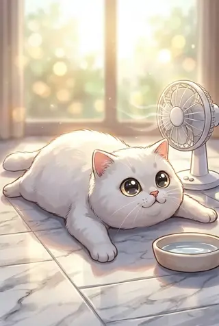 고양이 여름나기, 열사병 조심하세요