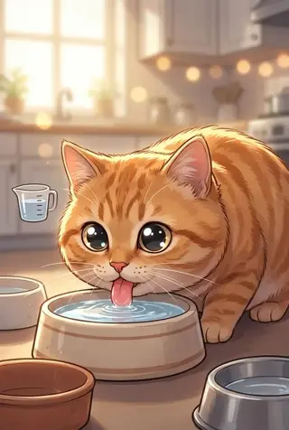 고양이 하루 물 섭취량, 얼마가 정상일까?