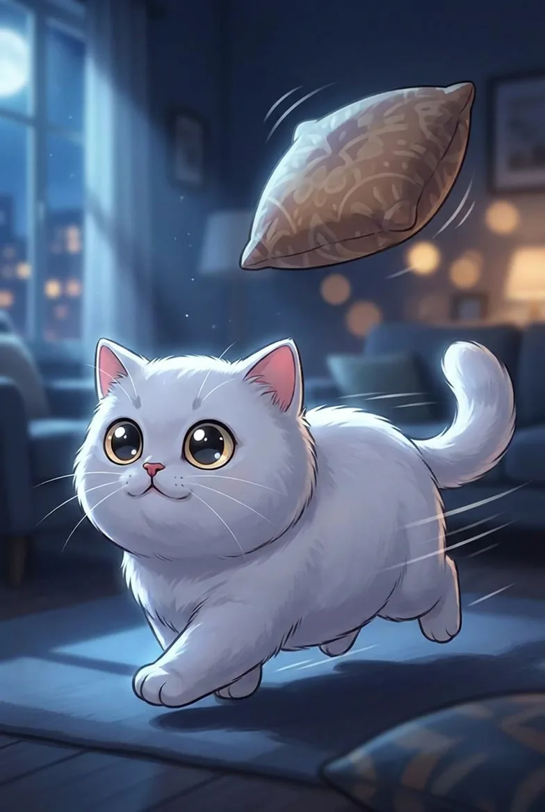 고양이 새벽 우다다, 왜 할까?
