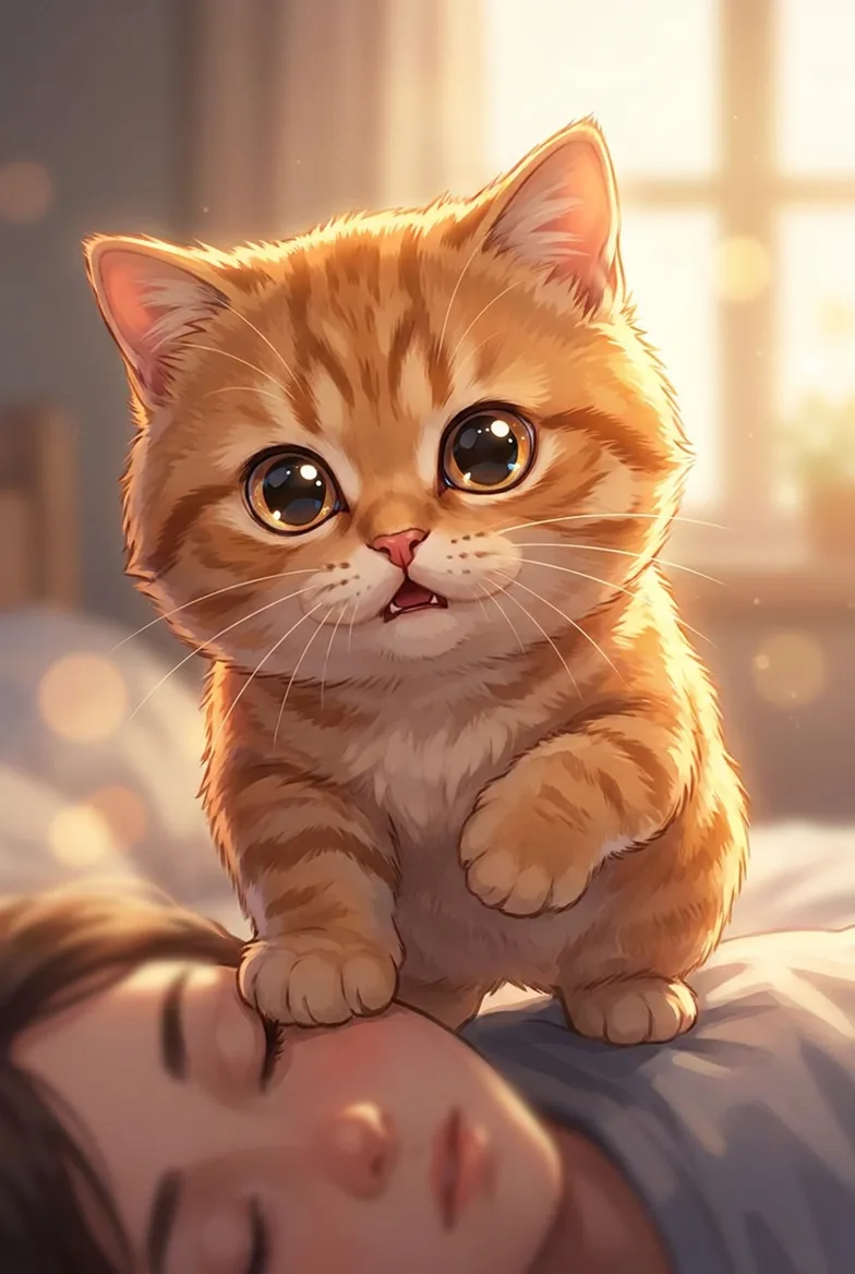 숙면 방해냥