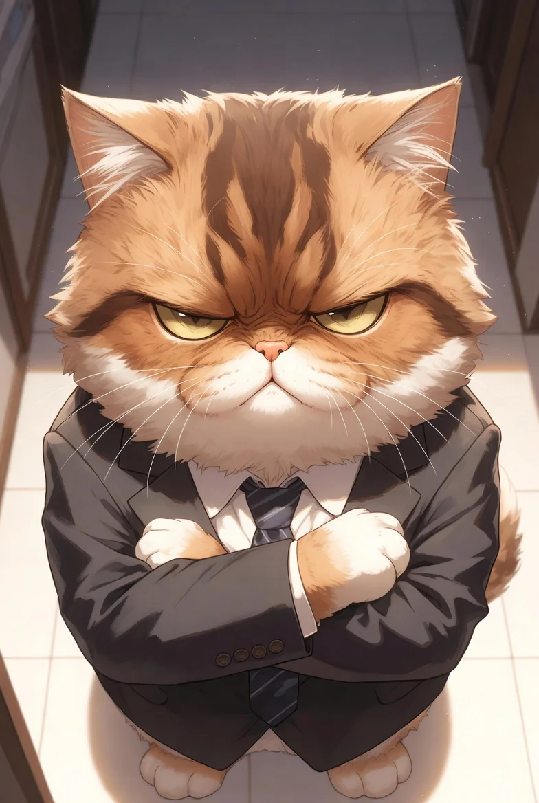 냥직장 생존기 — 퇴근까지 살아남아라!